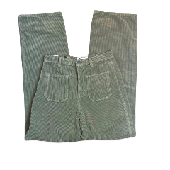 Reformation Pants - Reformation Olive Wide Leg Pants